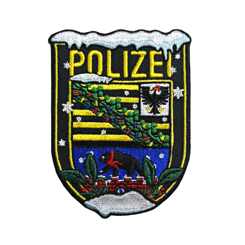 Polizei Xmas Textil Länderpatches