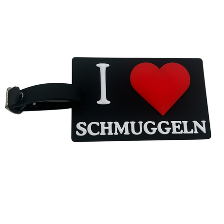 Gepäckanhänger " I Love Schmuggeln"