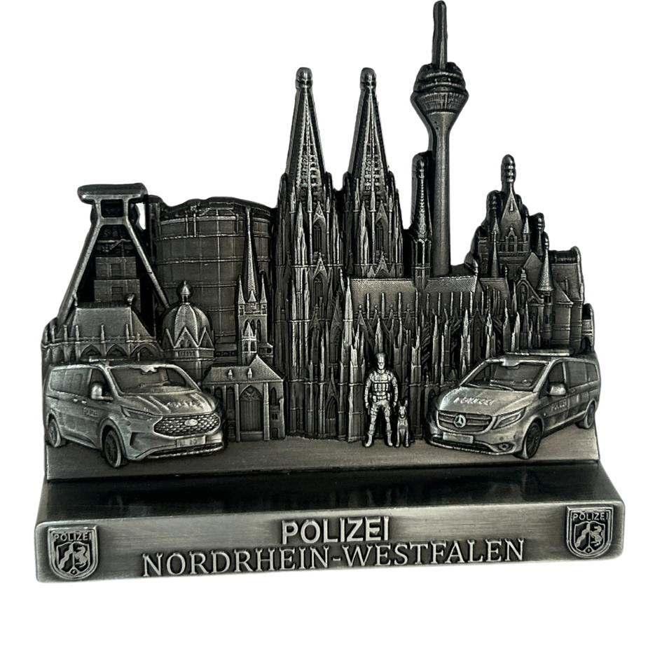 Polizei Bundesländer 3D-Metallskulpturen