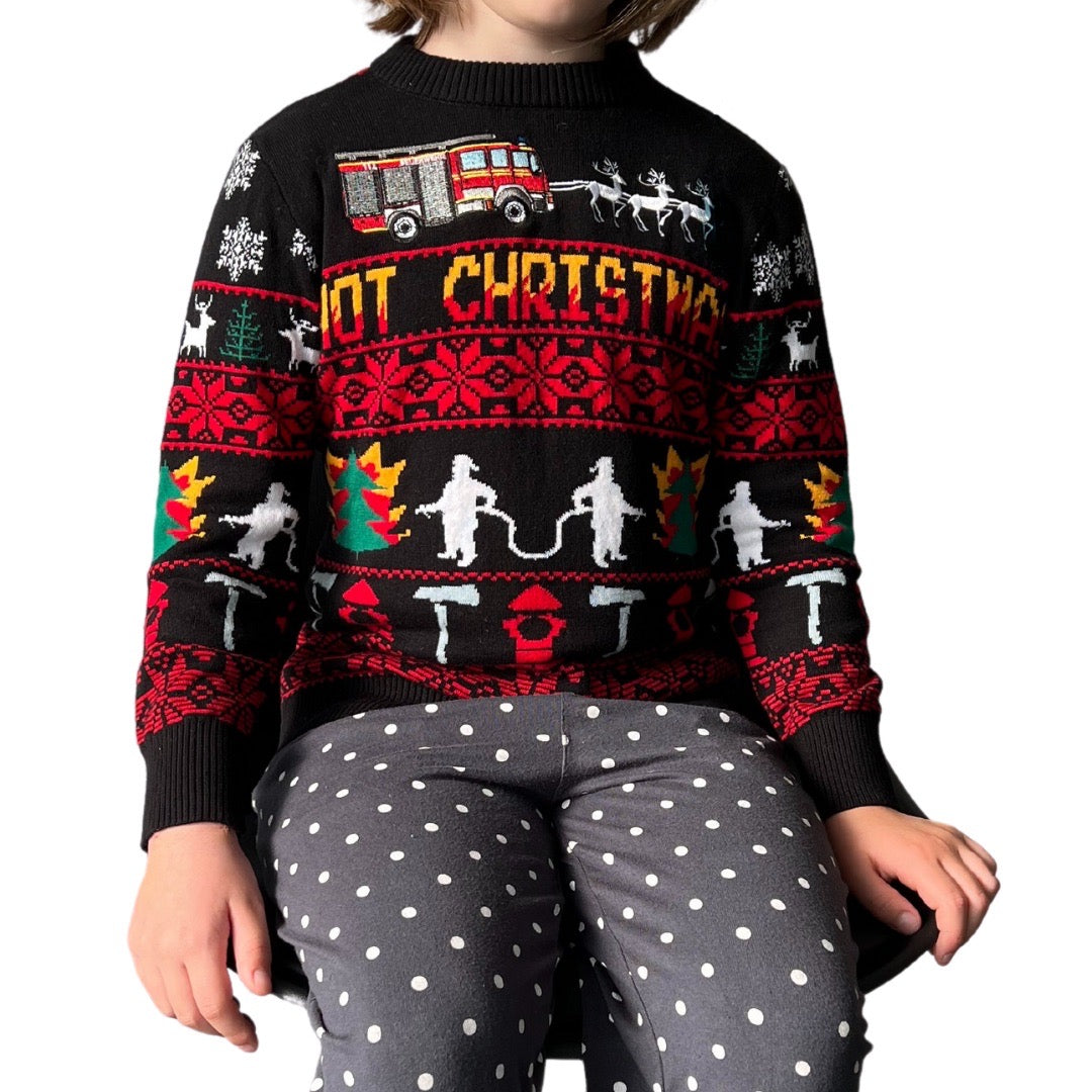 Kids Feuerwehr Xmas Sweater