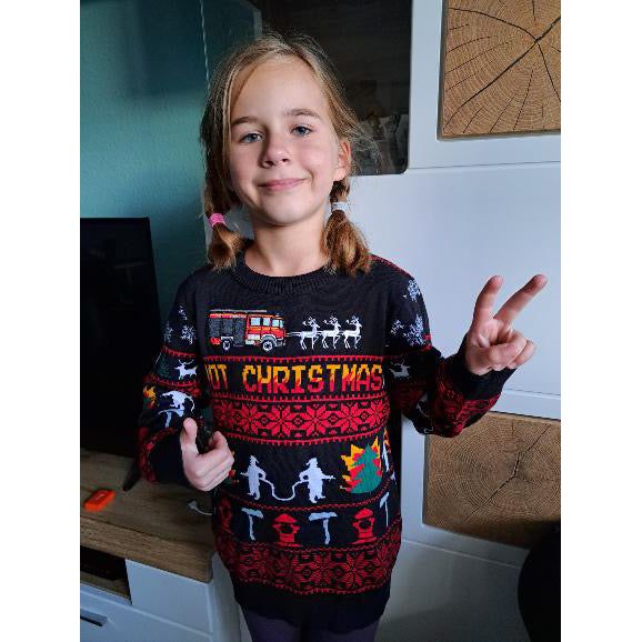 Kids Feuerwehr Xmas Sweater