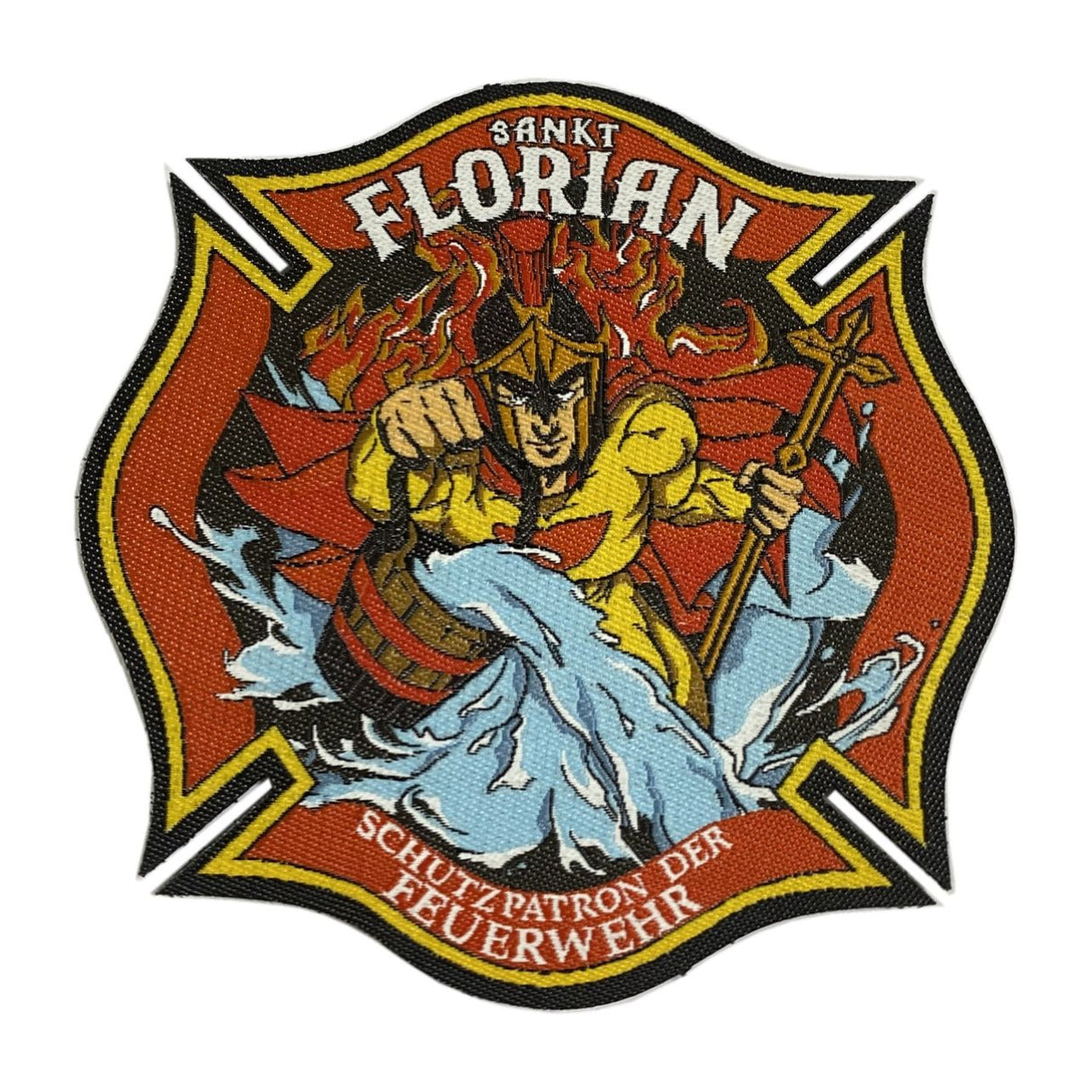 Schutzpatron Sankt Florian Textil Patch