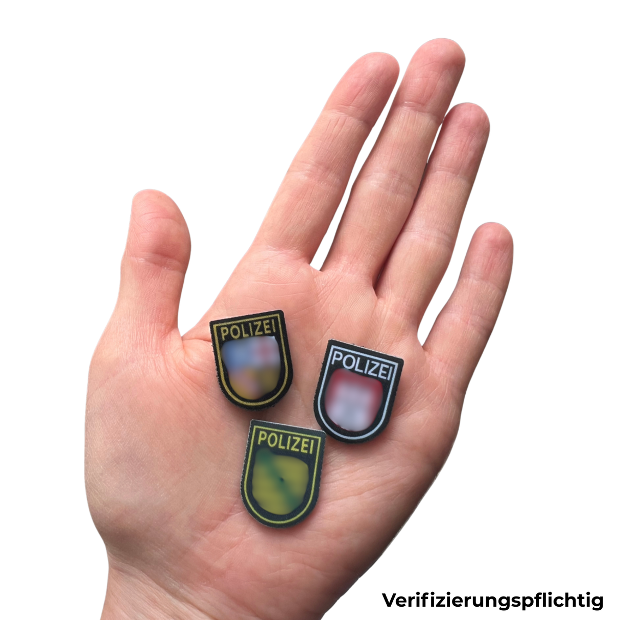 Mini Polizei Bundesländer Textil Patches