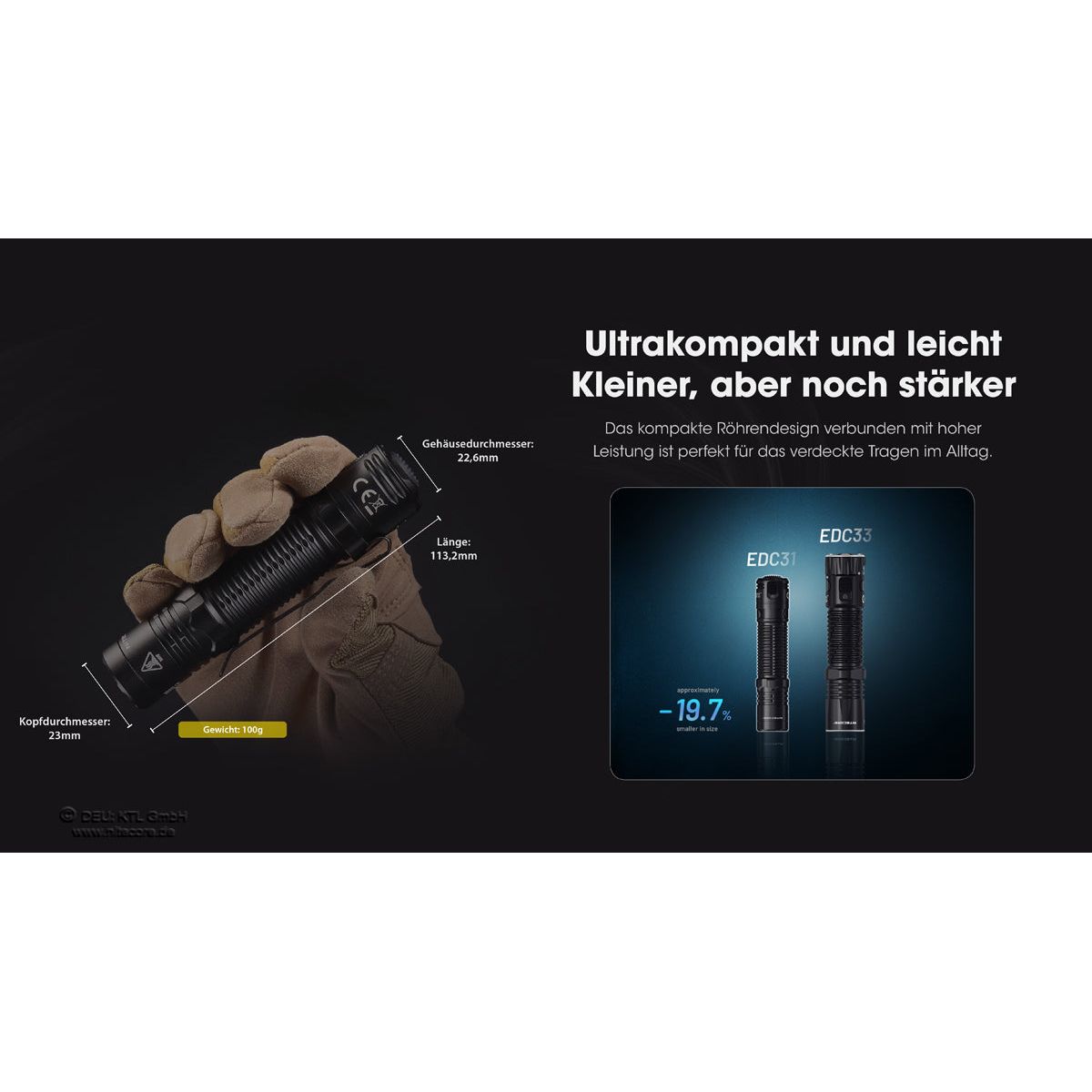 Nitecore EDC31 - 3500 Lumen