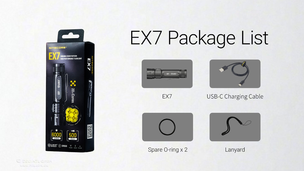 Nitecore EX7 - 6000 Lumen