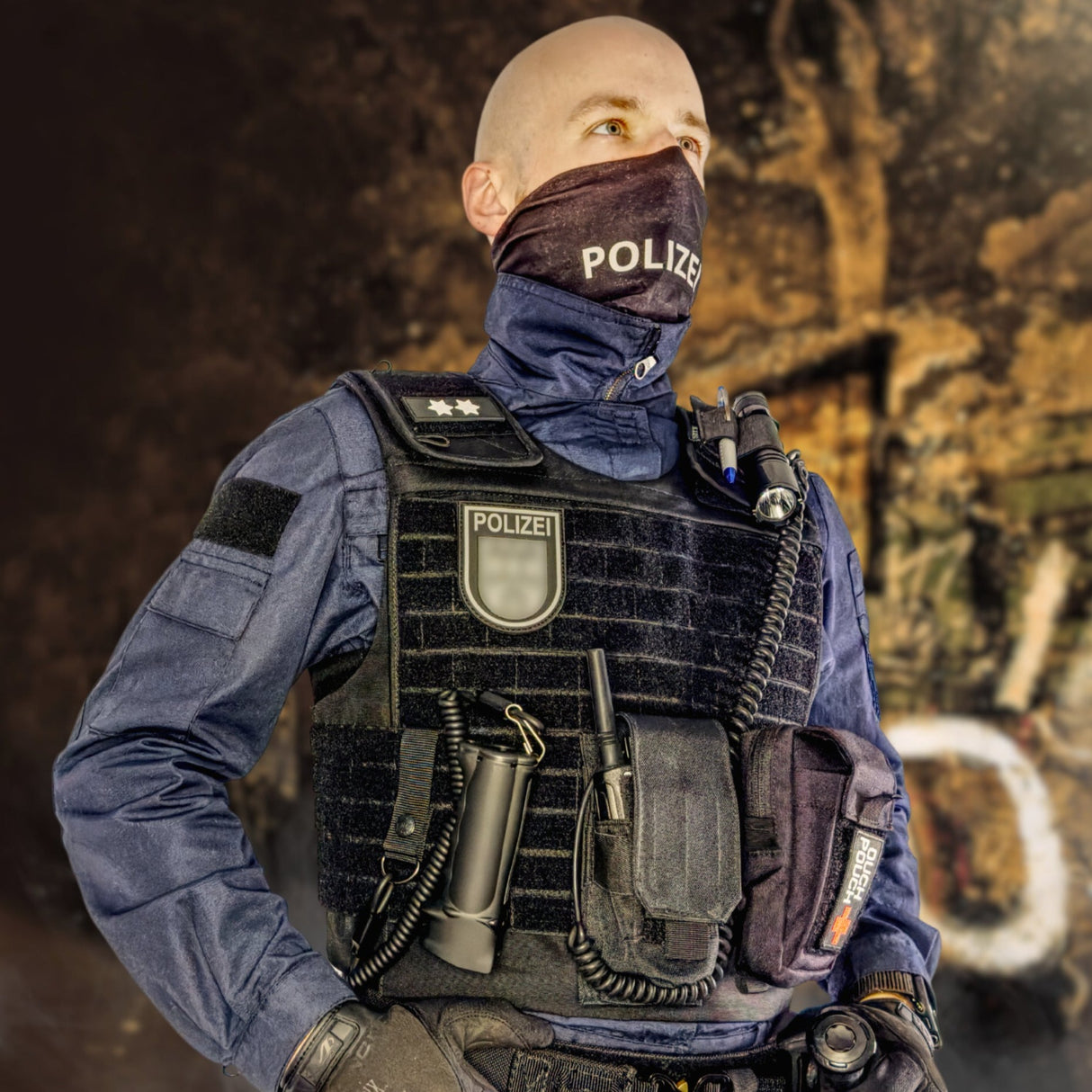 BUFF Cut Polizei Schnittschutz Schlauchschal