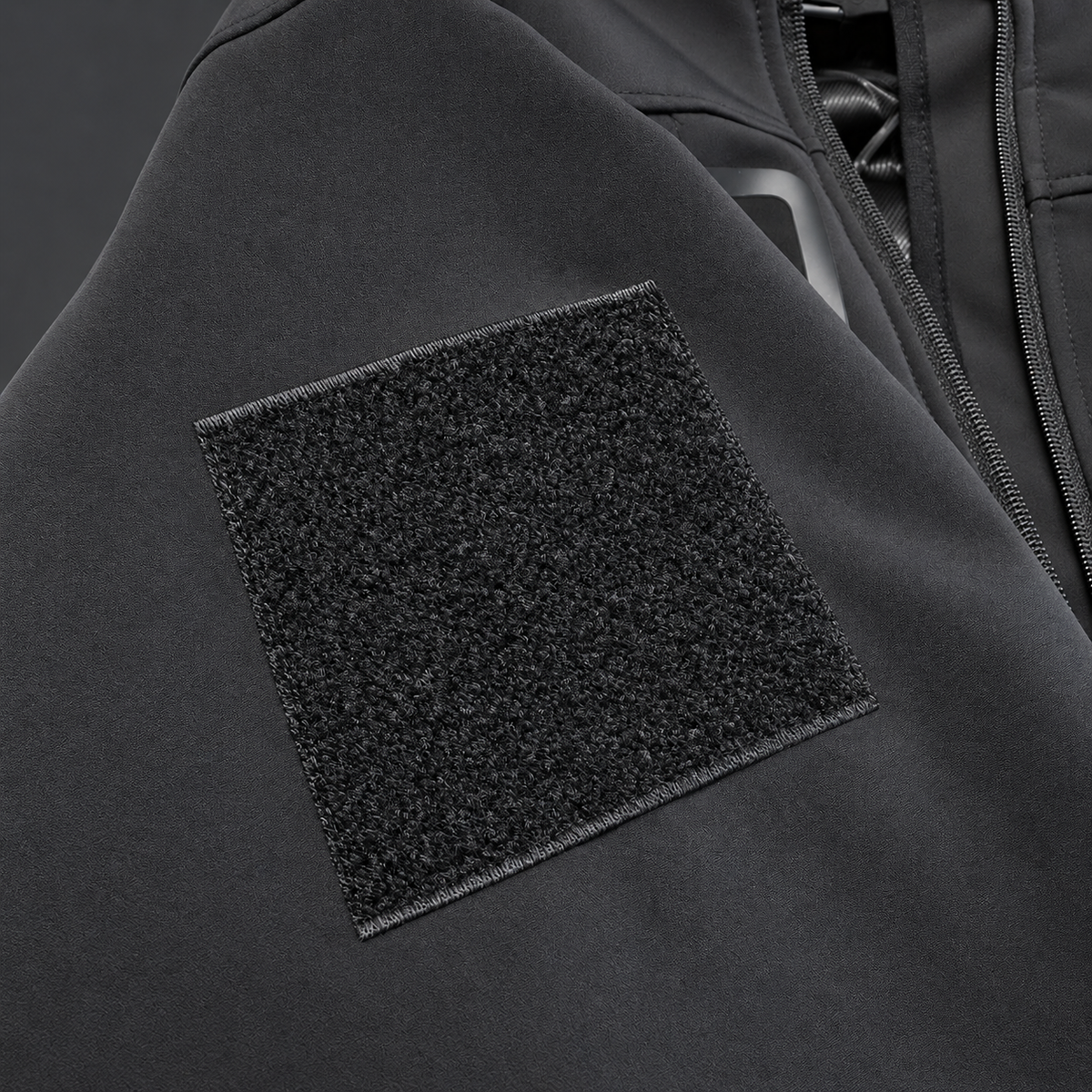 Winter Softshell Einsatzjacke mit Flauschflächen
