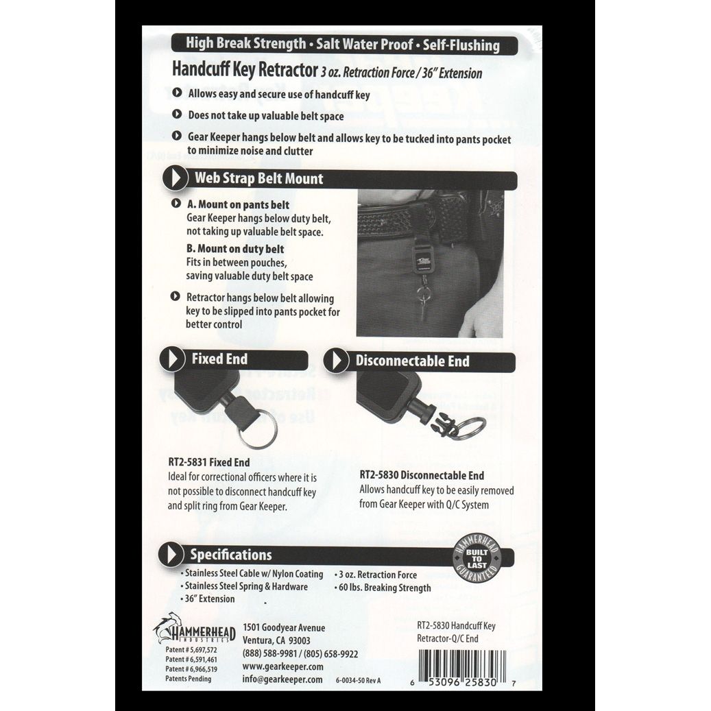 GearKeeper RT2-5831 Schlüssel- und Ausrüstungshalter mit Gürtelschlaufe