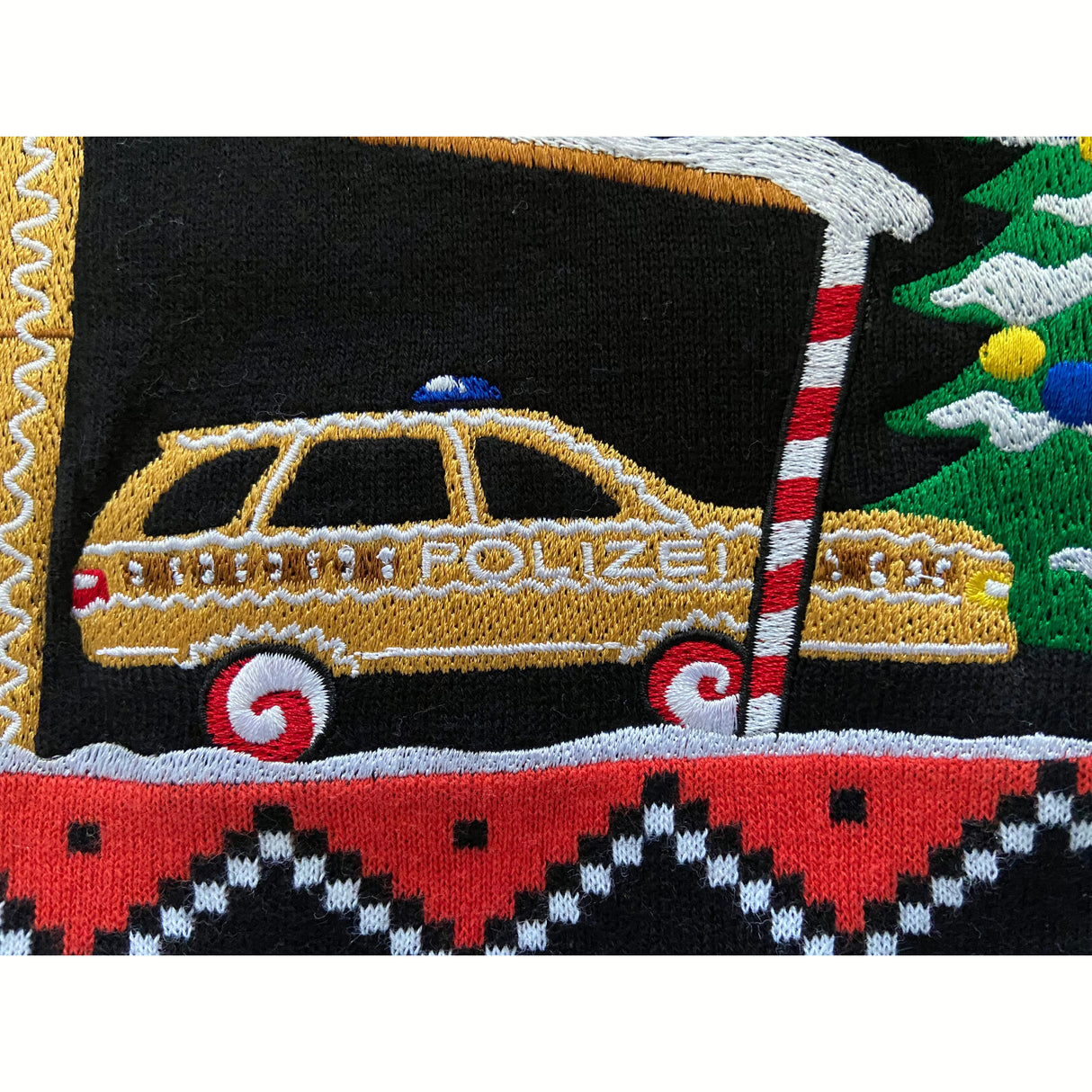 Police Gingerbreadhouse Xmas Sweater Unisex