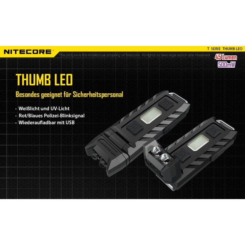 Nitecore Thumb UV - Cliplampe mit UV - Licht