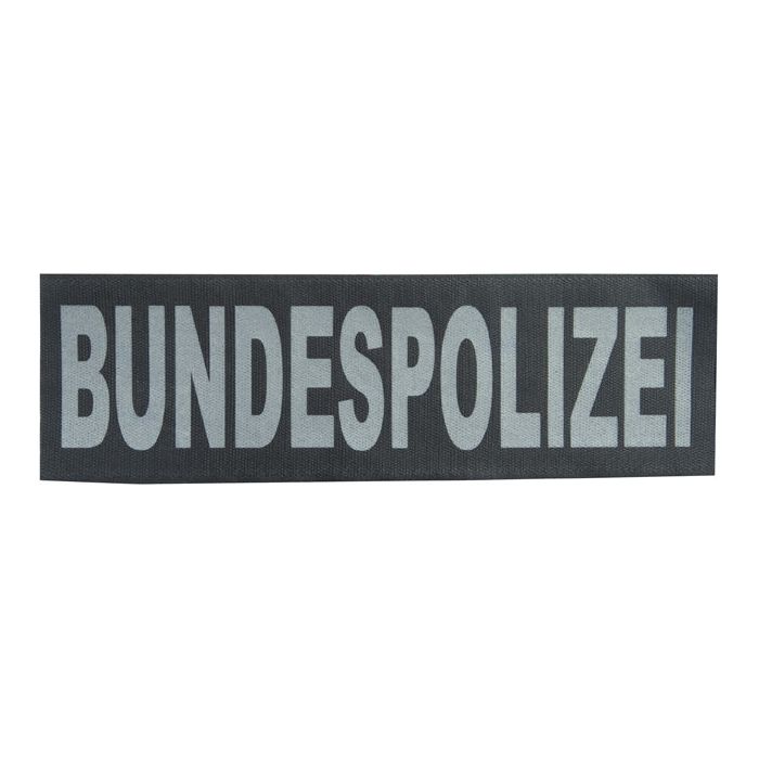 BUNDESPOLIZEI Schriftzug Reflektierender Patch 10 x 33 cm
