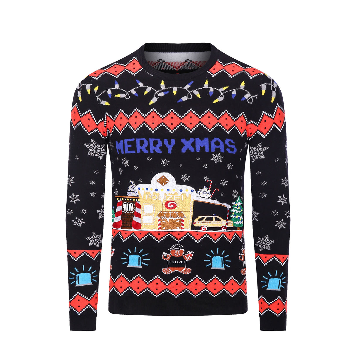 Gingerbreadhouse Xmas Sweater Unisex - Polizeimemesshop