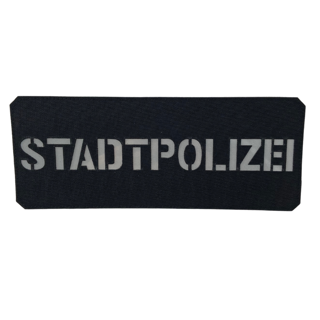 XL Stadtpolizei Lasercut Patch Reflective