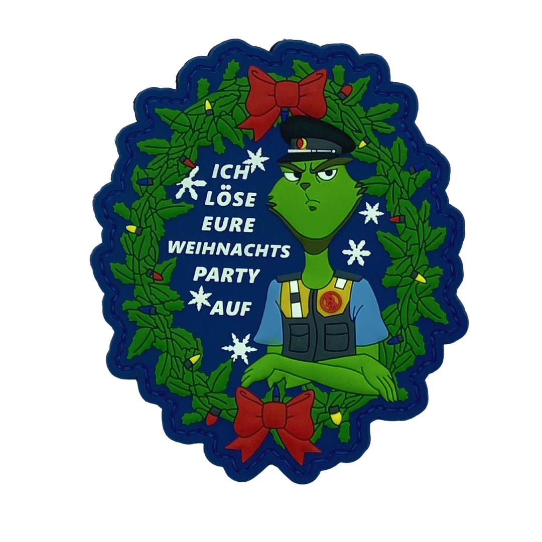 Grinch Xmas Rubber Patch