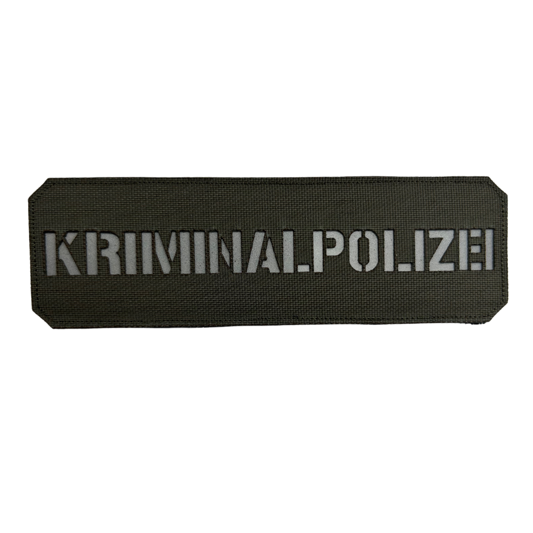 Kriminalpolizei Lasercut Patch Reflective