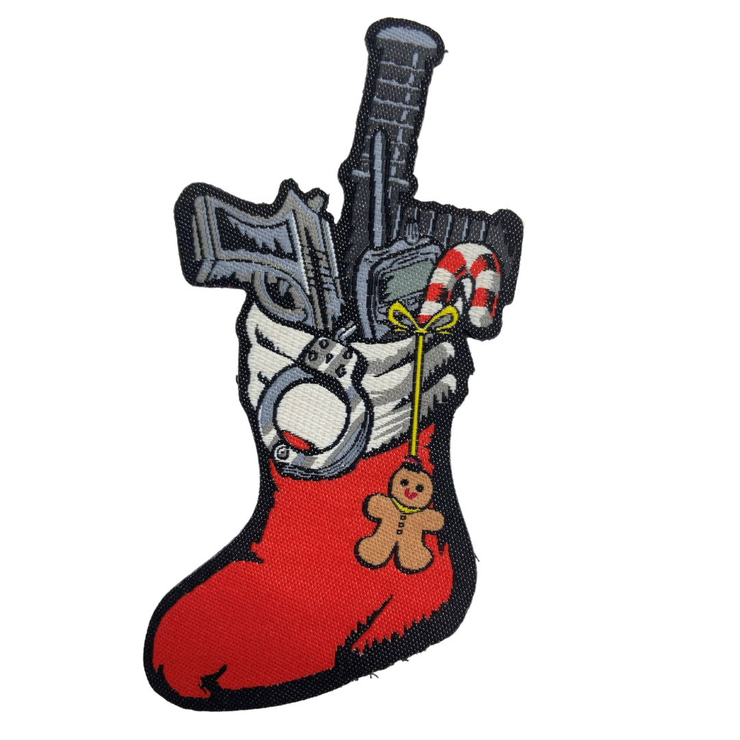 Xmas Stiefel Textil Patch