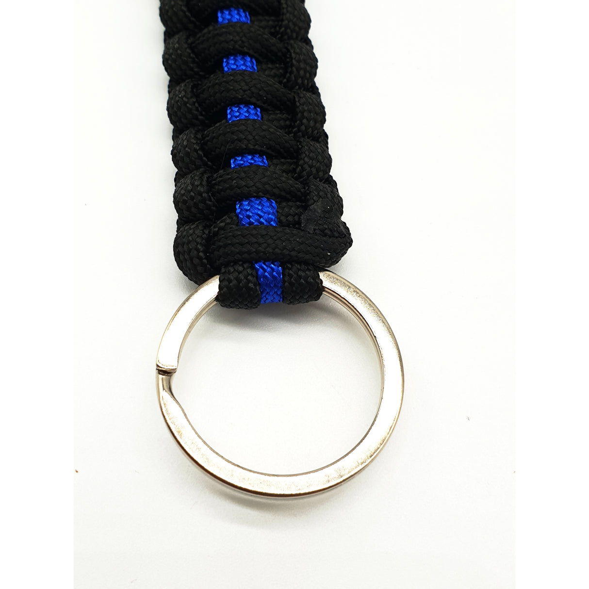 Thin Blue Line Paracord Schlüsselhalter - Polizeimemesshop