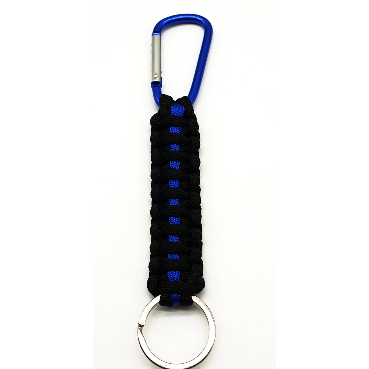 Thin Blue Line Paracord Schlüsselhalter - Polizeimemesshop