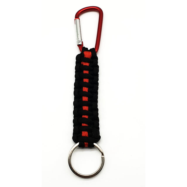 Thin Red Line Paracord Schlüsselhalter - Polizeimemesshop