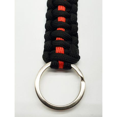 Thin Red Line Paracord Schlüsselhalter - Polizeimemesshop