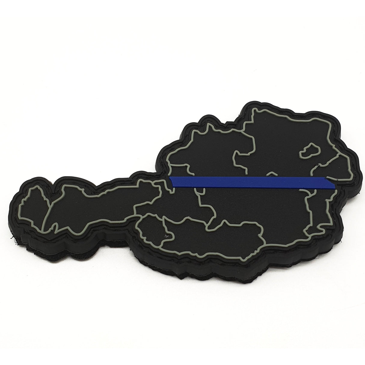 Thin Blue Line Österreich Rubber Patch - Polizeimemesshop