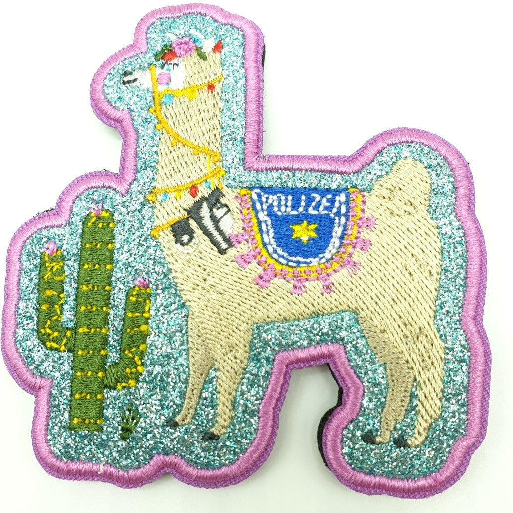 Polizei Lama Textil Patch - Polizeimemesshop