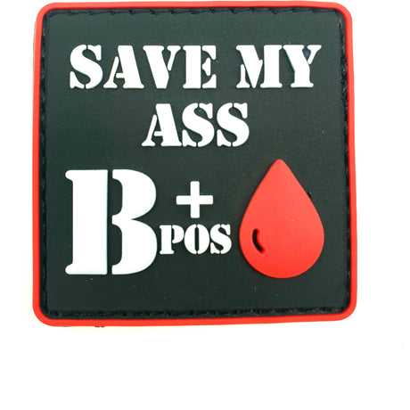 Blutgruppen Rubberpatches - Polizeimemesshop
