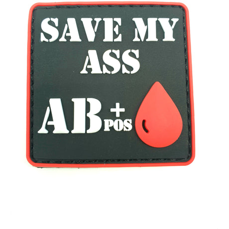 Blutgruppen Rubberpatches - Polizeimemesshop