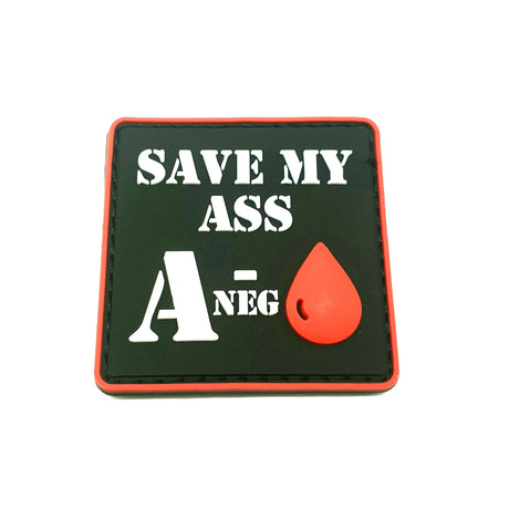 Blutgruppen Rubberpatches - Polizeimemesshop