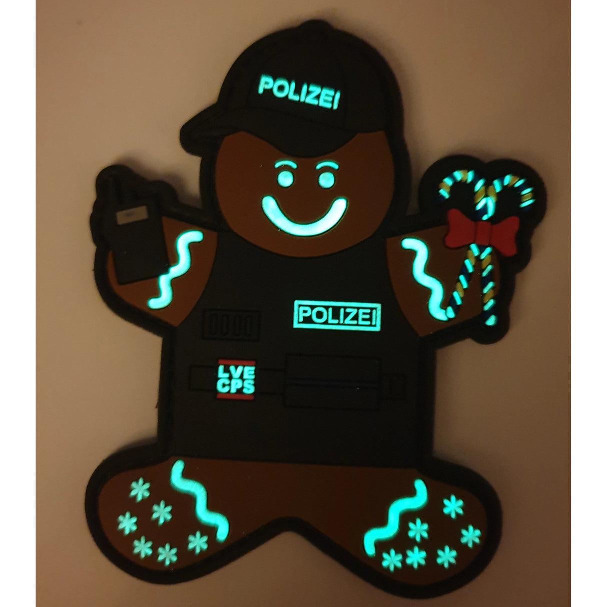 Polizei Lebkuchenmann Patch - Polizeimemesshop