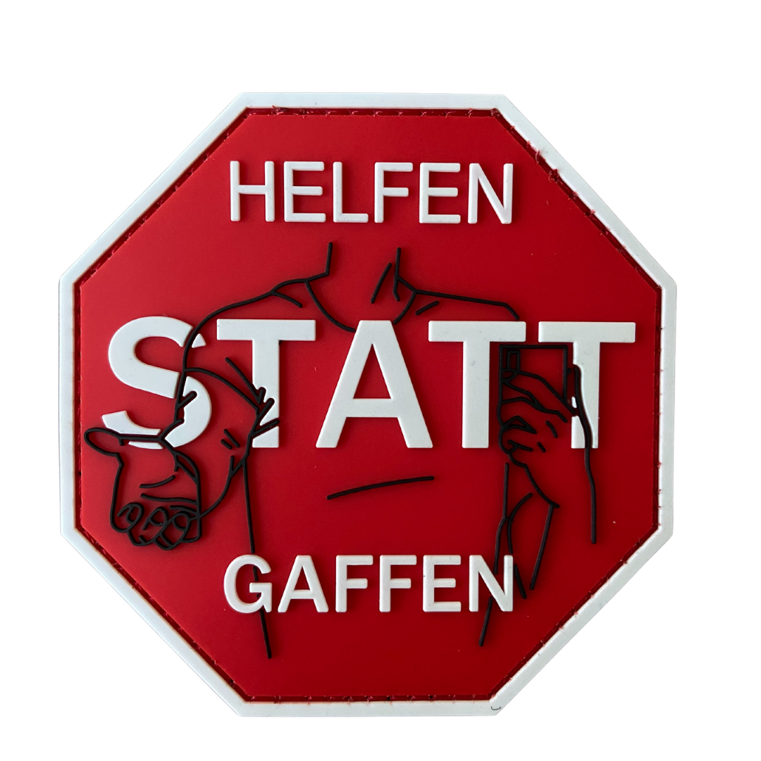 Helfen statt Gaffen Rubber Patch Glow