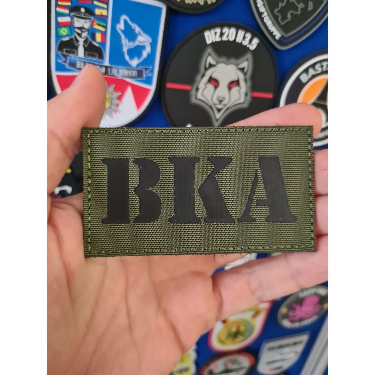Lasercut BKA Textil Patch