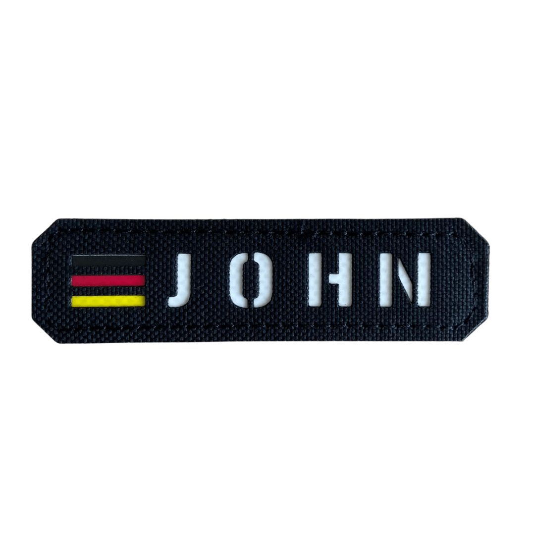 Individuelle Namensschilder Lasercut Textil Patches (Ab 1 Stück)