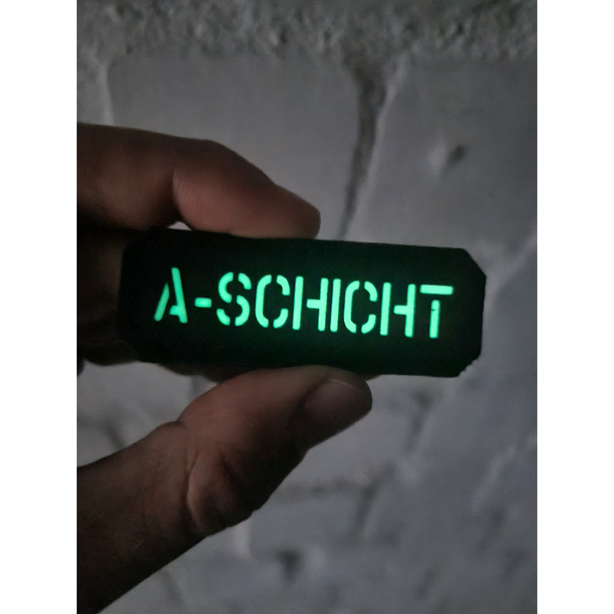Schicht A-E Lasercut "Glow in the Dark" Textil Patches