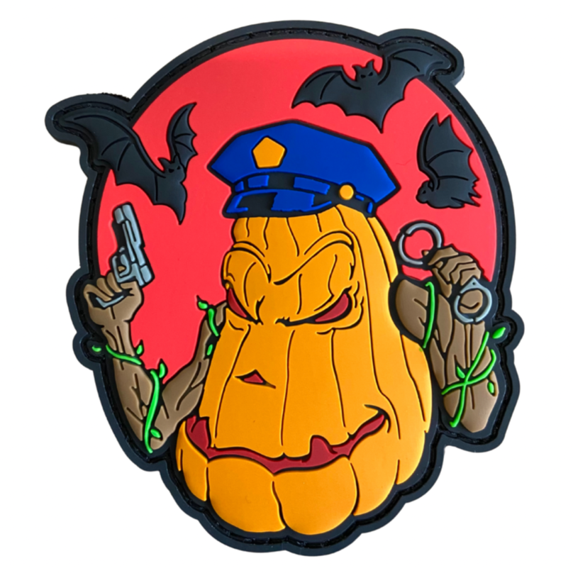 Halloween Kürbiskollege Rubber Patch
