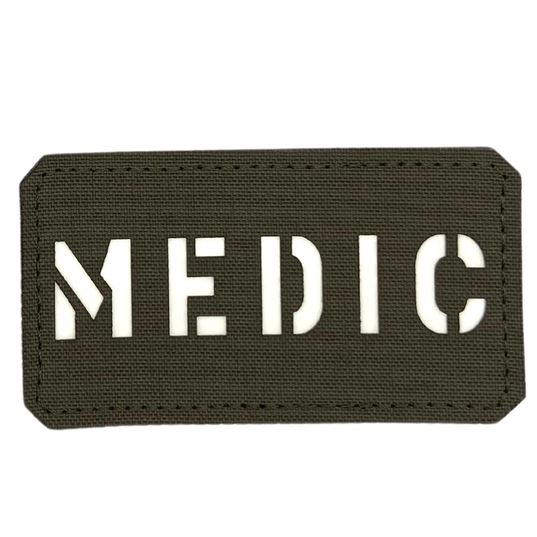 Lasercut Medic Glow Textil Patch