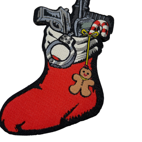 Xmas Stiefel Textil Patch