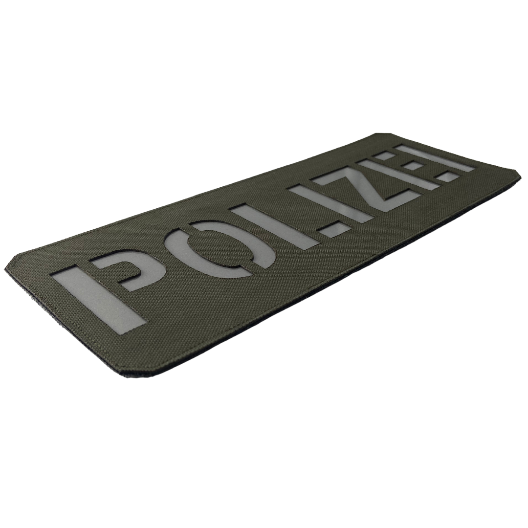 XL Polizei Lasercut Patch Reflective