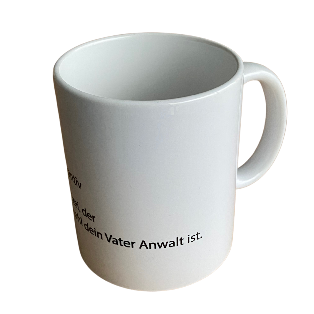 Polizei Beschreibung Tasse