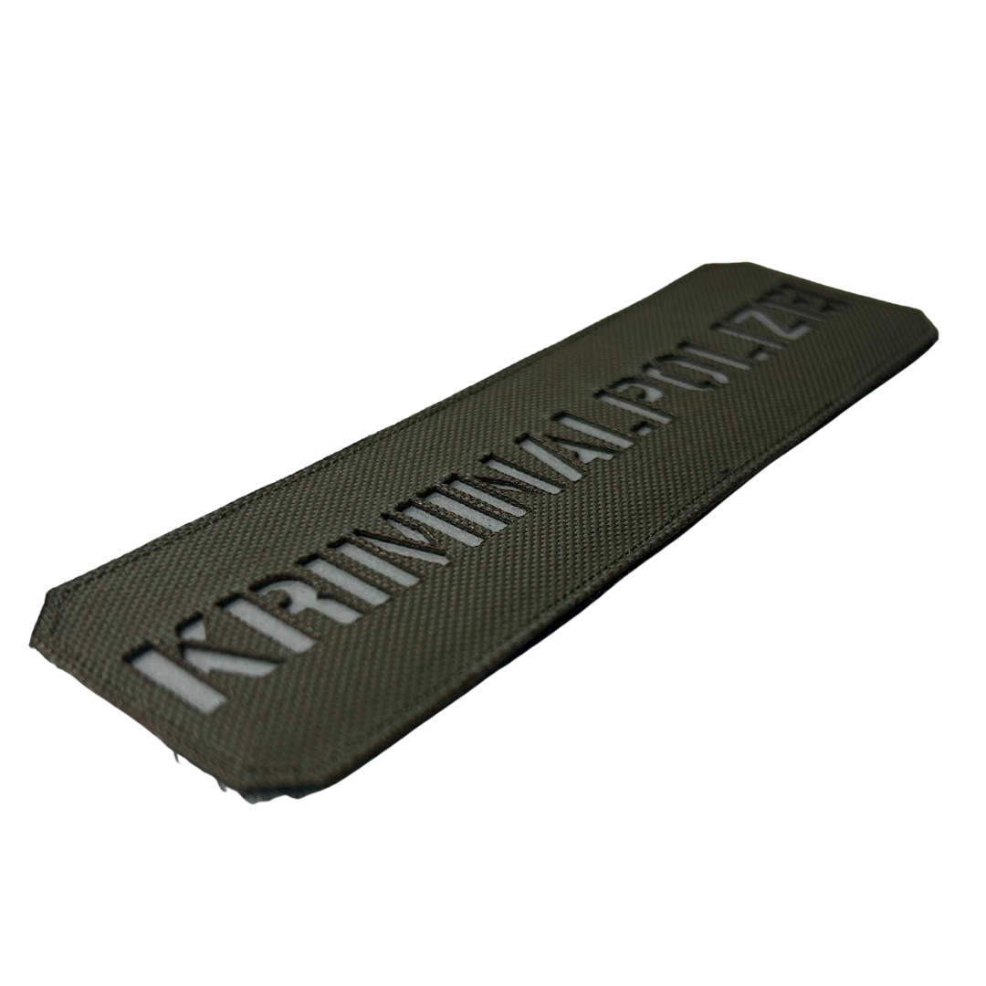 Kriminalpolizei Lasercut Patch Reflective