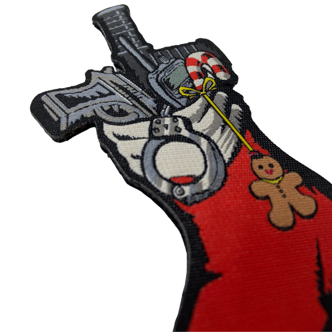 Xmas Stiefel Textil Patch