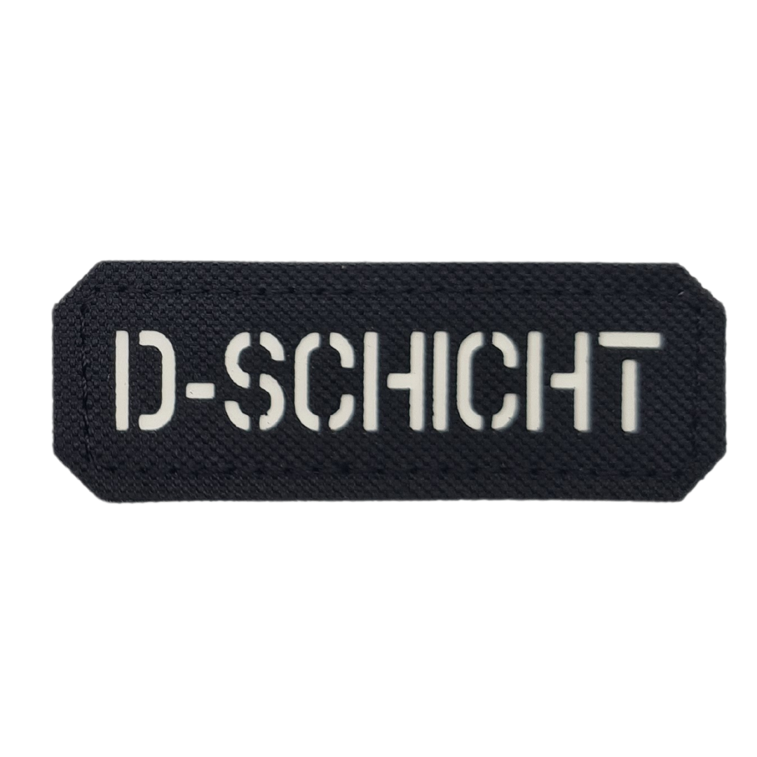 Schicht A-E Lasercut "Glow in the Dark" Textil Patches