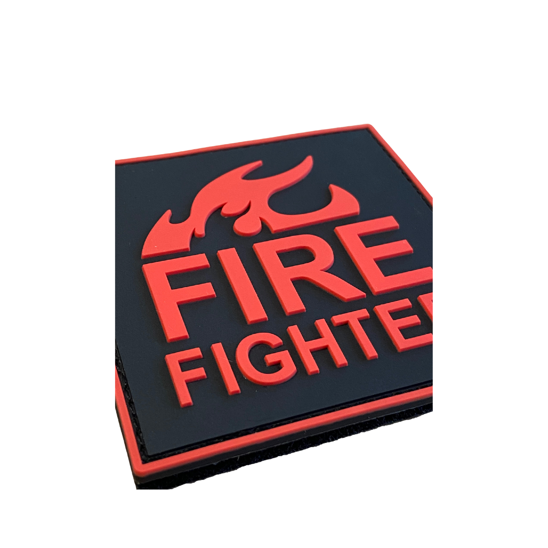 Fire Fighter Rubber Patch