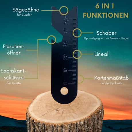 Feuerstahl Survival Set mit Zunder