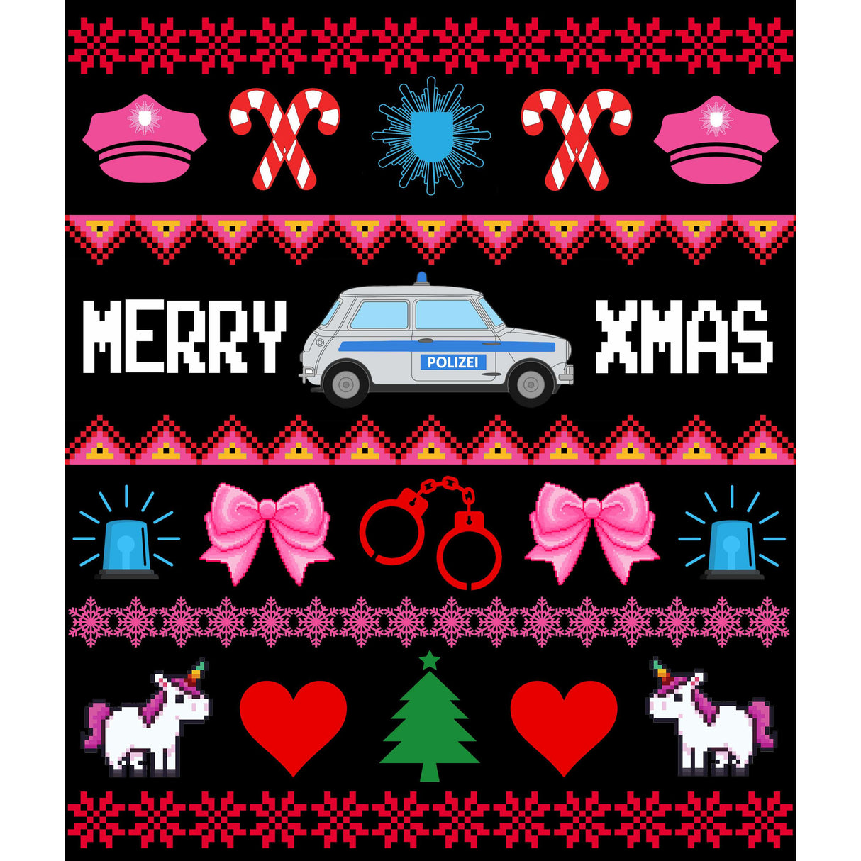 Weihnachtskarten 9er Set - Polizeimemesshop