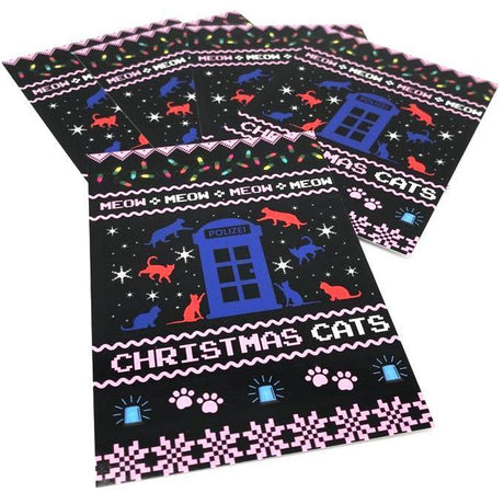 Christmas Police Cats 5er Set Weihnachtskarten - Polizeimemesshop