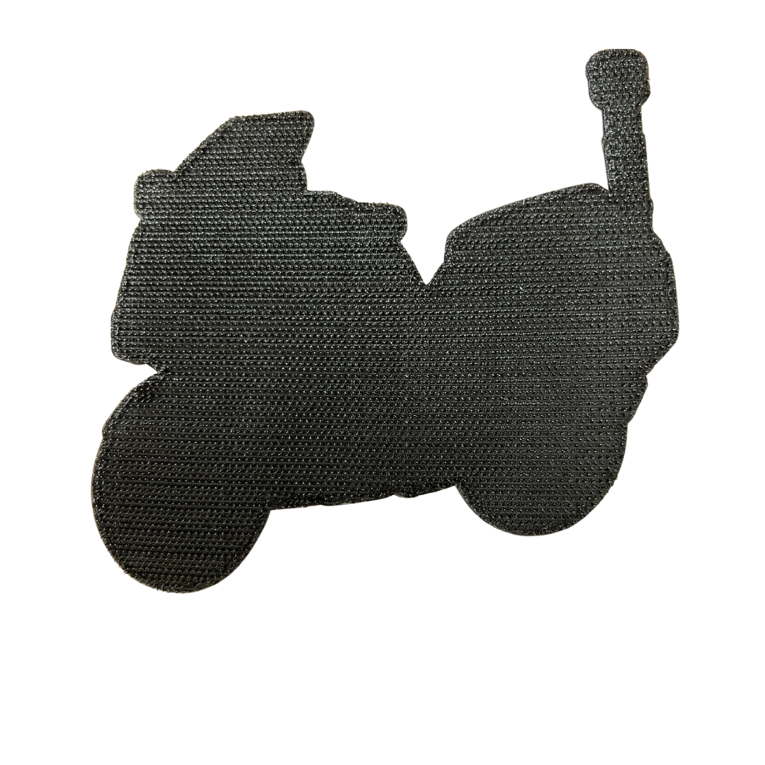 Polizei Motorrad XL Rubber Patch