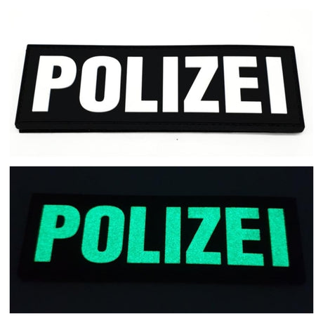 Polizei fluoreszierender Rubberpatch - Polizeimemesshop