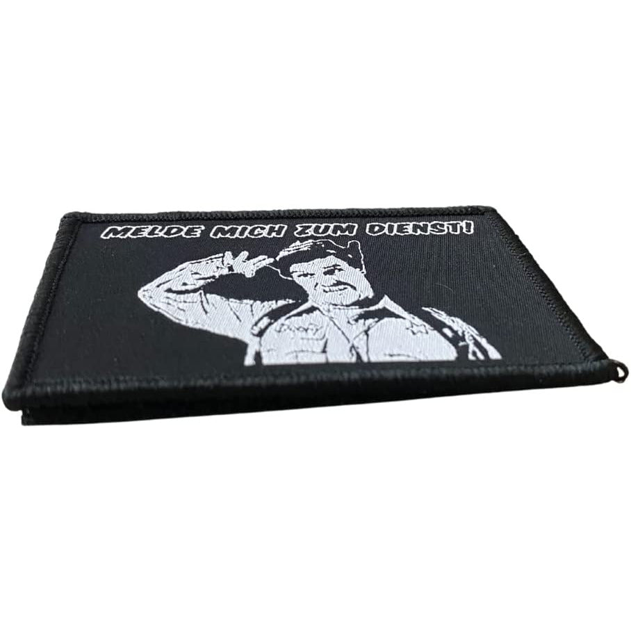 Melde mich zum Dienst "Officer Doofy" Textil Patch