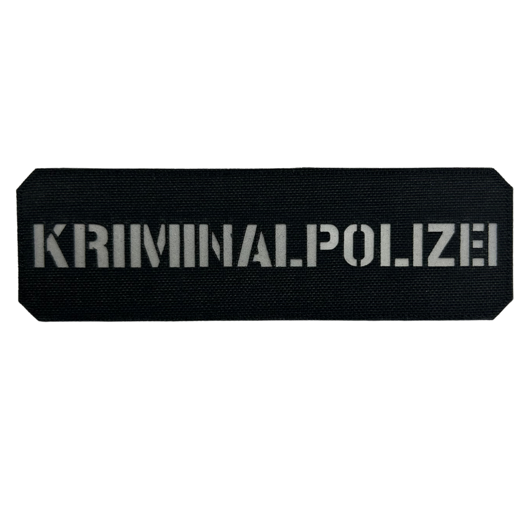 Kriminalpolizei Lasercut Patch Reflective